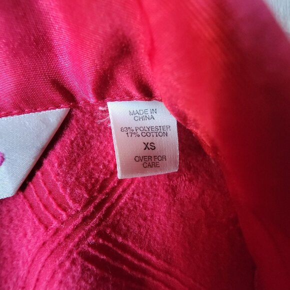 Victoria's Secret Red XS Womens PJ Set Button Up Top Brushed Cotton VTG Festive - Picture 9 of 16